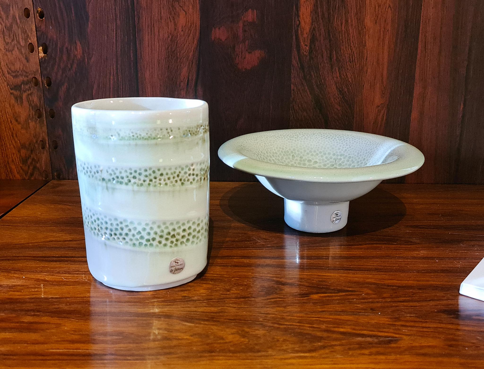 Scandinavian Modern Ceramic Pieces “Lagoon