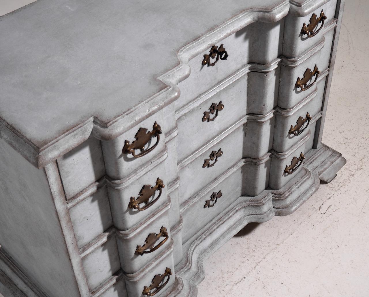 Scandianvain Baroque Chest, 18th-19th C In Good Condition For Sale In Aalsgaarde, DK