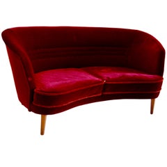 Scandianvian Modern Curved Sofa from OPE in Sweden
