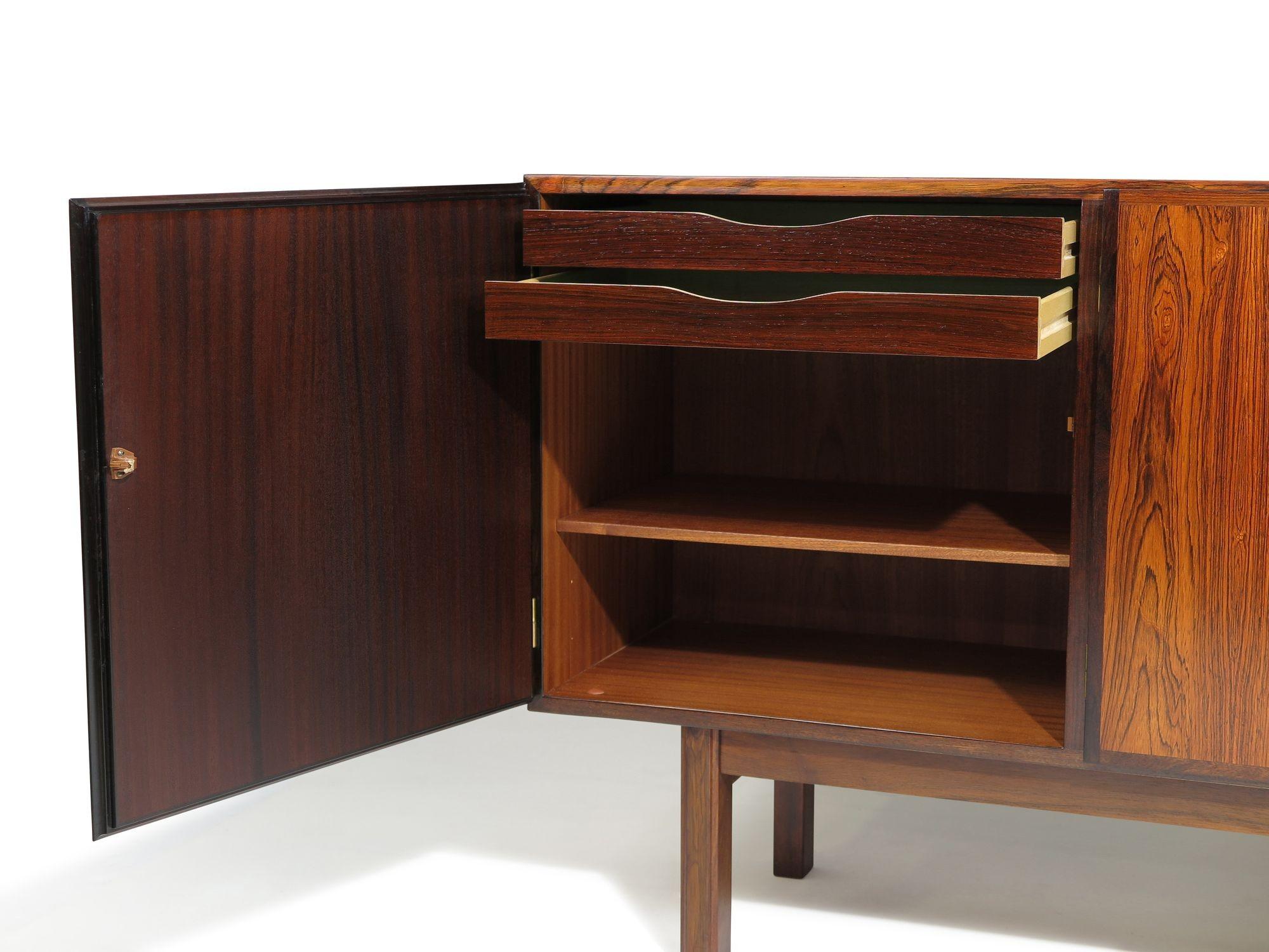 Scandinavian Modern Scandianvian Modern Omann Jun Brazilian Rosewood Credenza For Sale