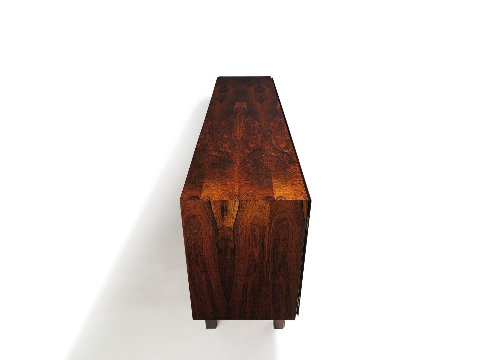 Scandianvian Modern Omann Jun Brazilian Rosewood Credenza For Sale 1