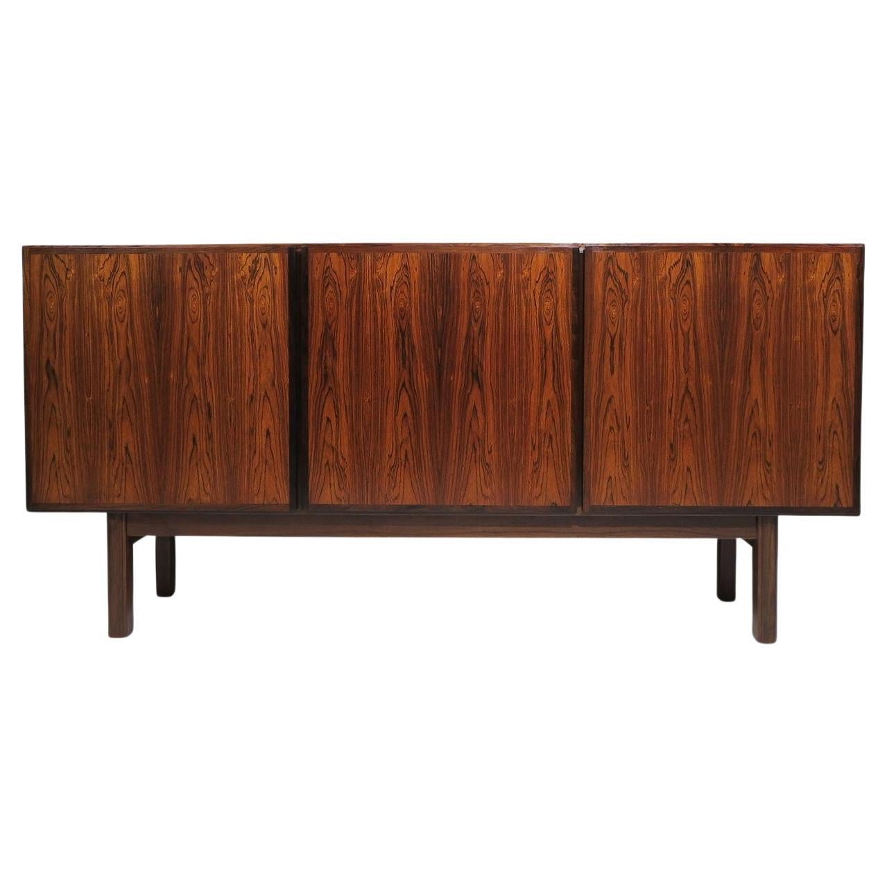 Scandianvian Modern Omann Jun Brazilian Rosewood Credenza For Sale