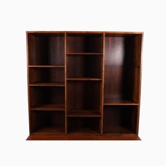 Scandiavian Modern Rosewood Hutch/Bookcase by Peter Lovig