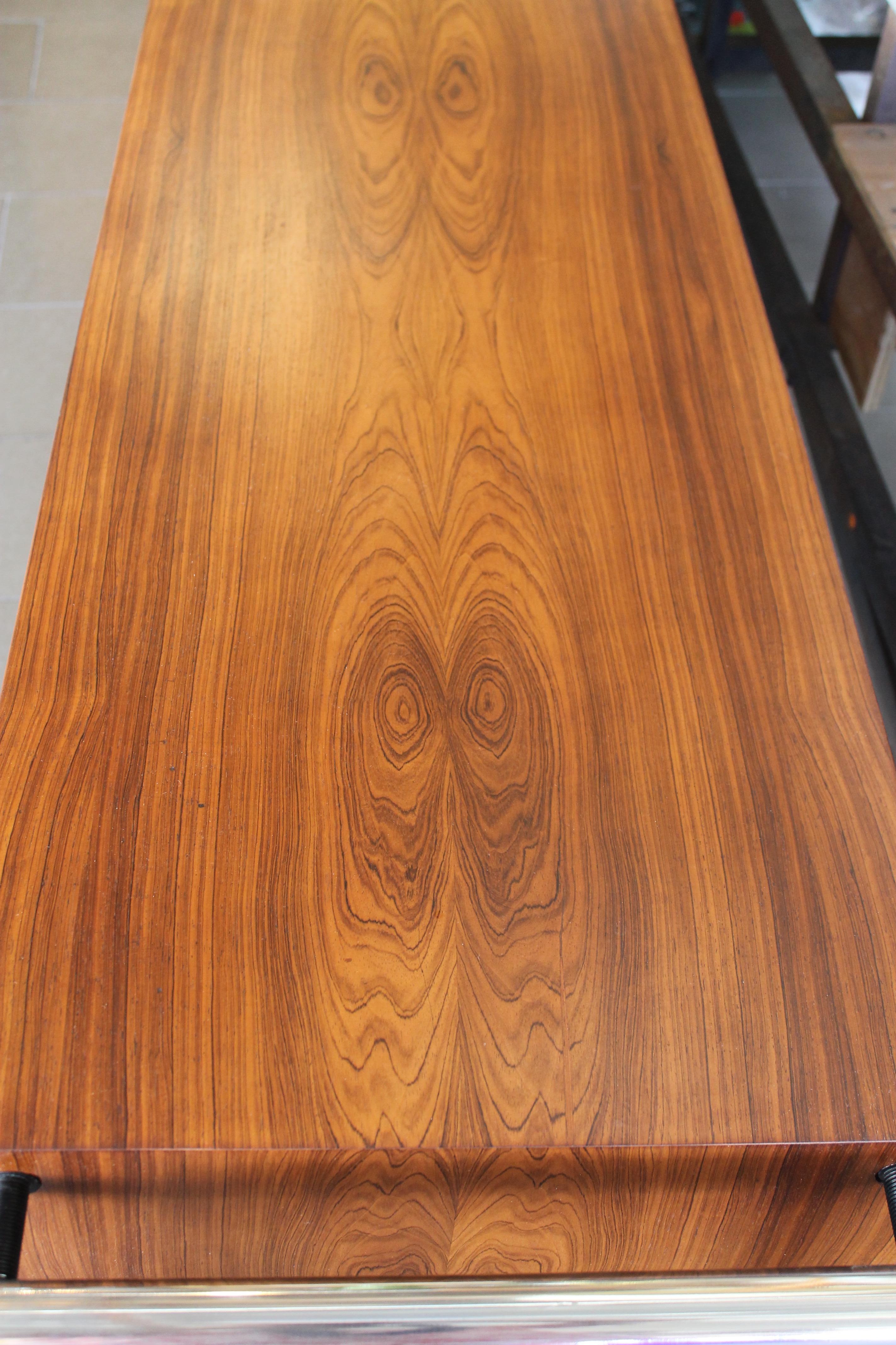 Rosewood Modern Desk by Scandiline of San Pedro, California In Good Condition In Palm Springs, CA