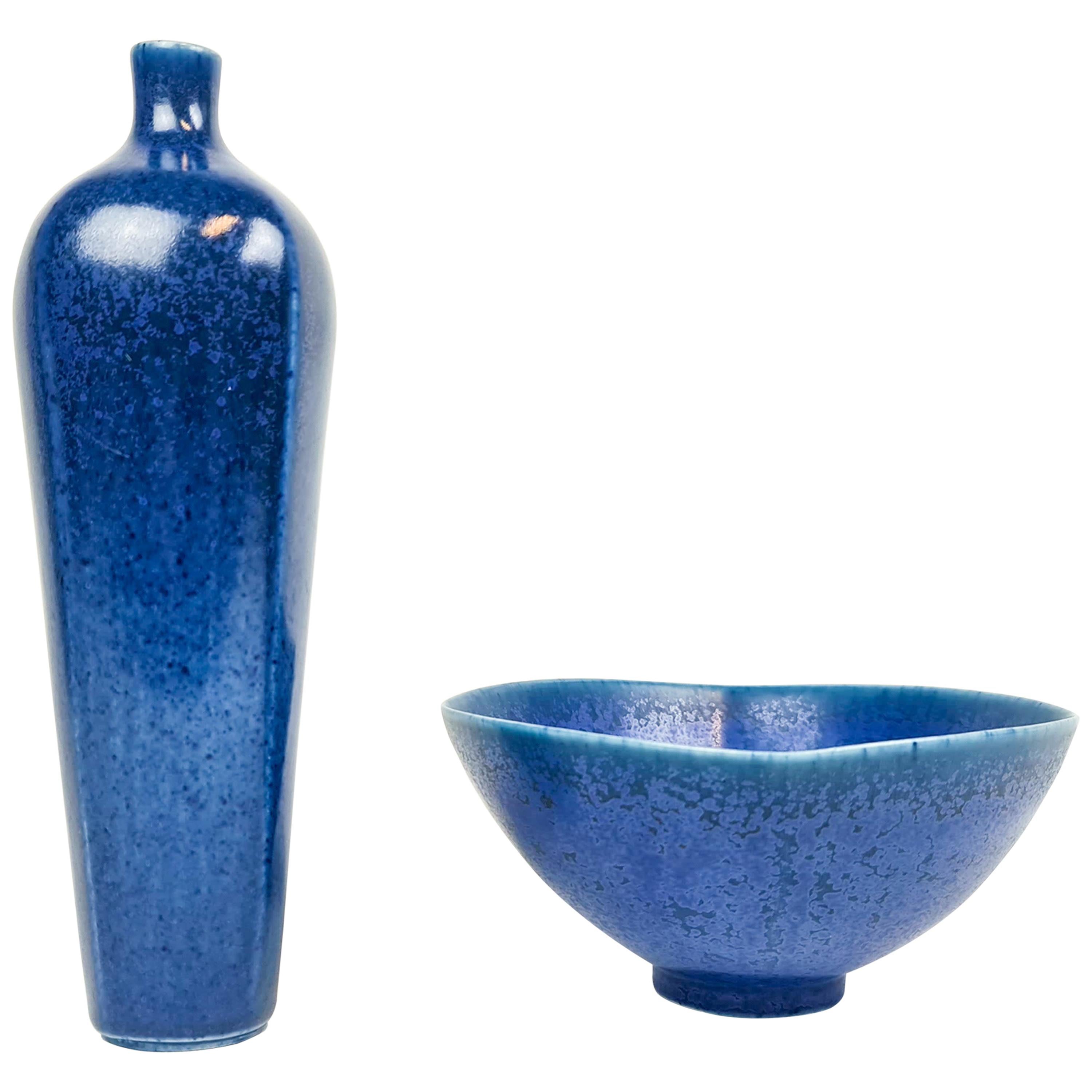 Scandinaivan Modern Vase and Bowl Berndt Friberg, Gustavsberg, Sweden
