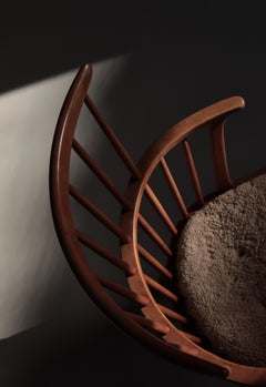 Scandinanvian Modern Armchairs Beech & Sheepskin Ove Boldt / Fritz Hansen, 1940s