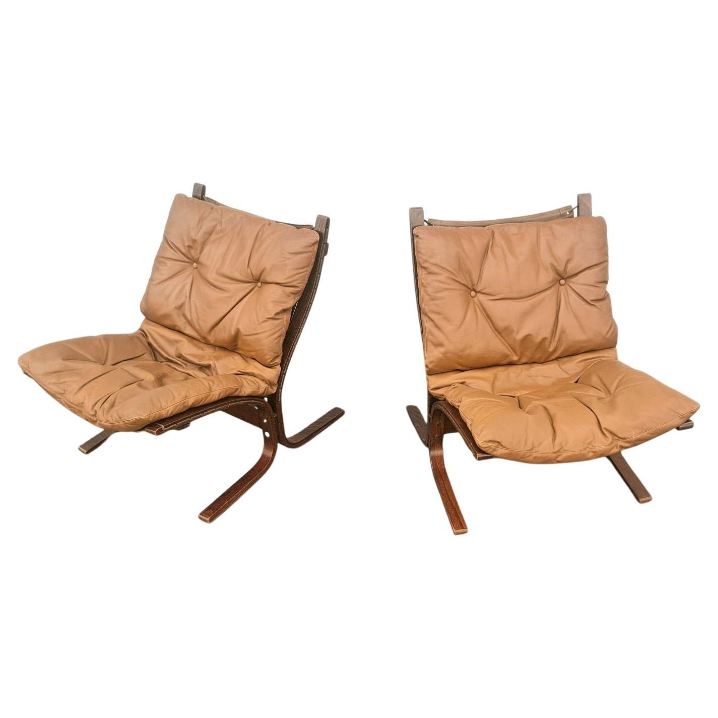 Paire de fauteuils scandinaves Siesta par Ingmar Relling pour Westnova « Norvège », 1970