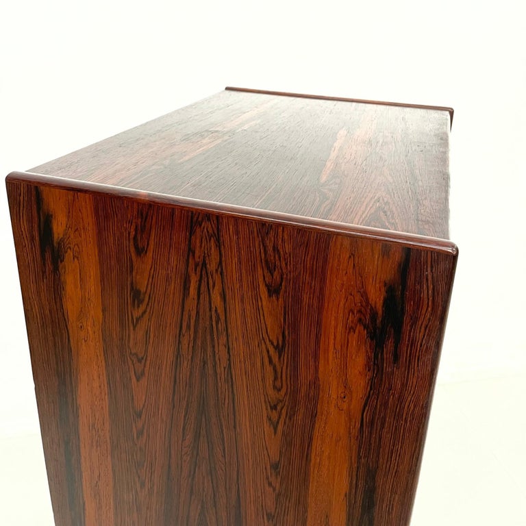 Scandinavia Modern Brazilian Rosewood Chest of Drawers Made in Sweden 3