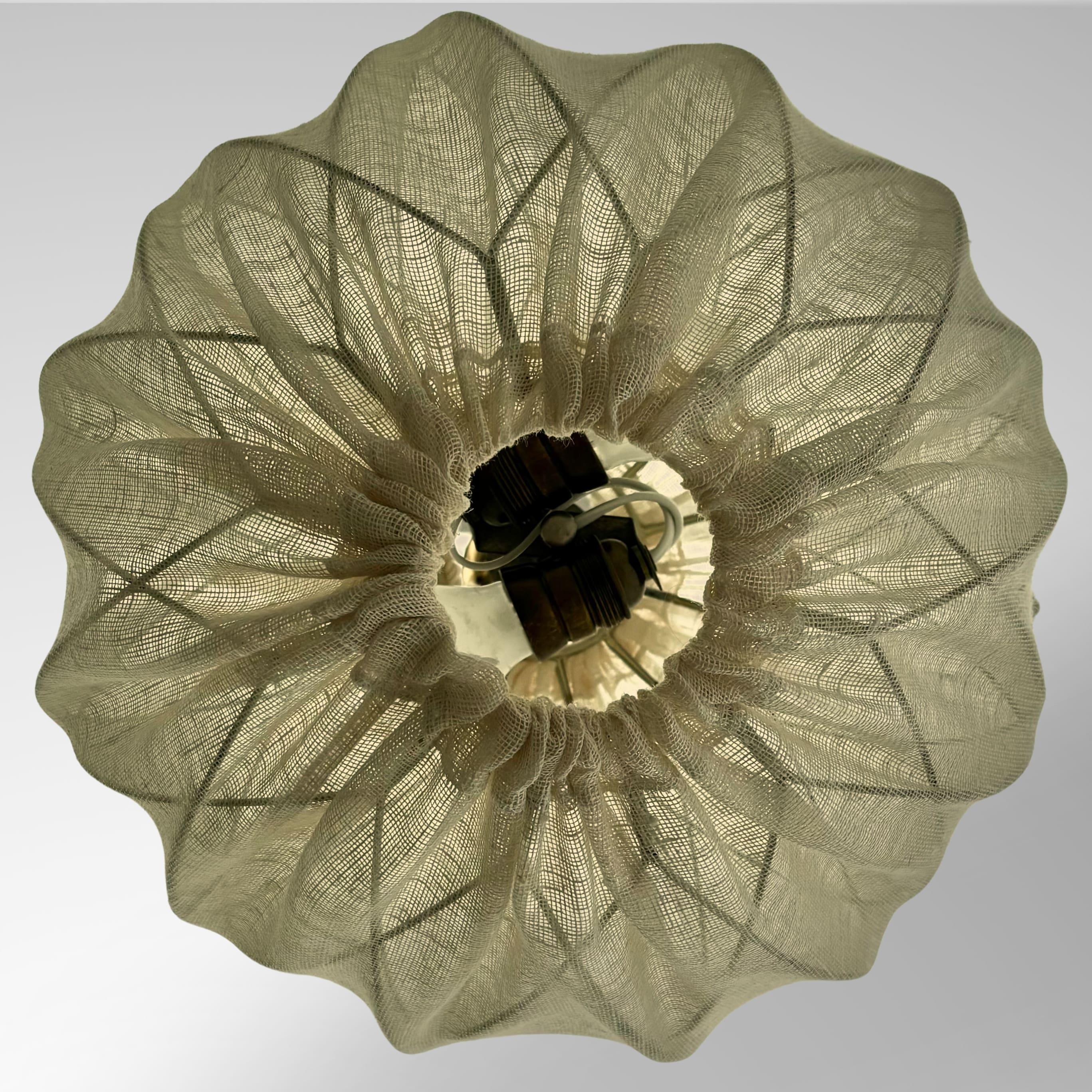 Mid-20th Century Scandinavian 1940s globe pendant lamp attributed to Tore Ahlsén, Sweden, 1950s For Sale