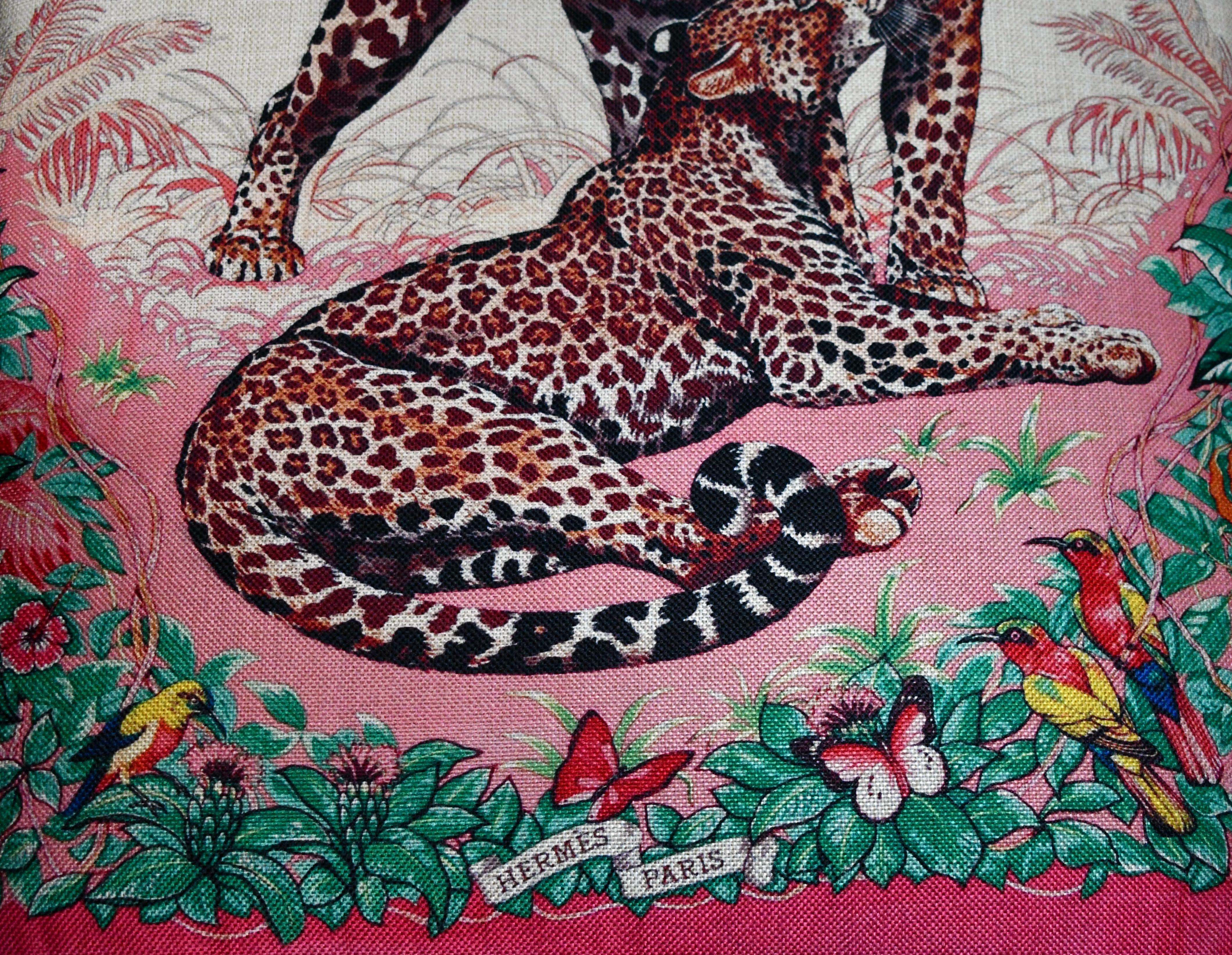 Scandinavian 1960s DUX Lounge Chair Covered in Jungle Love Fabric by Hermès 2