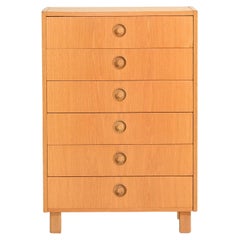 Used Scandinavian 1960s Oak Chest of Drawers