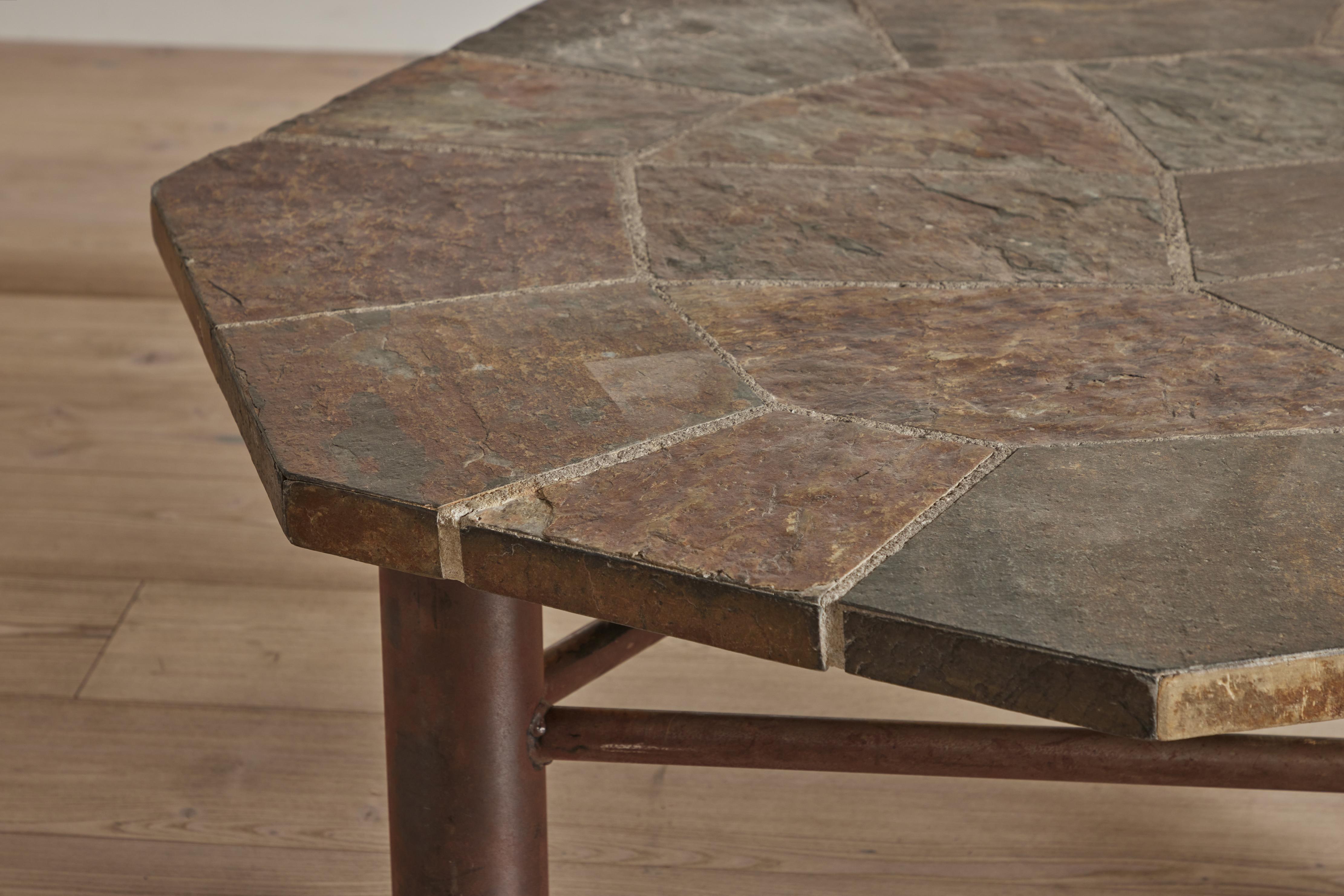 20th Century Scandinavian 1970s Slate Coffee Table