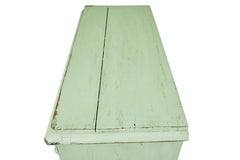 Scandinavian 19th century green painted kitchen cupboard