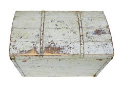 Scandinavian 19th century small dome top trunk