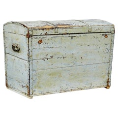Scandinavian 19th century small dome top trunk