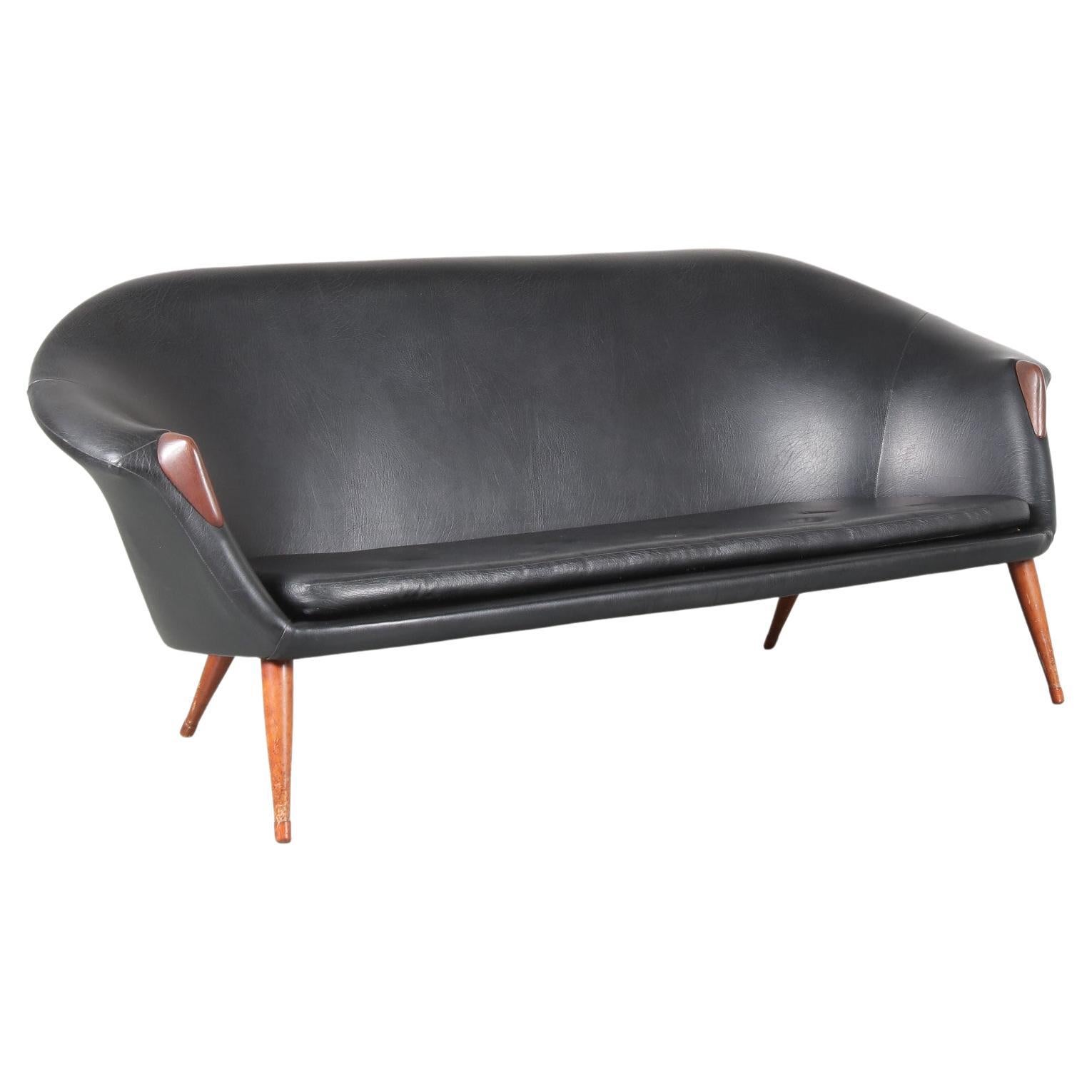 Skandinavisches 3-Sitzer-Sofa, Nanna Ditzel zugeschrieben, Dänemark 1950