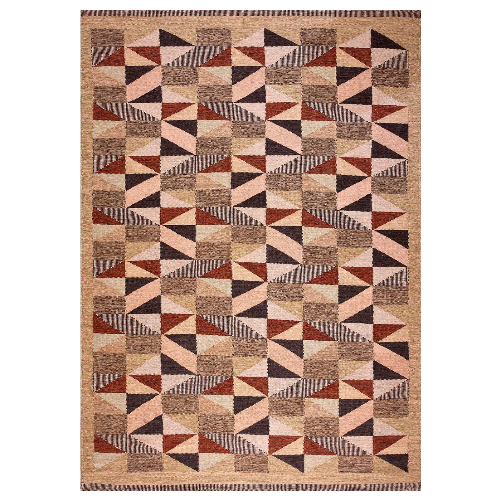Contemporary Scandia Carpet ( 9' x 12' - 375 x 365 ) For Sale