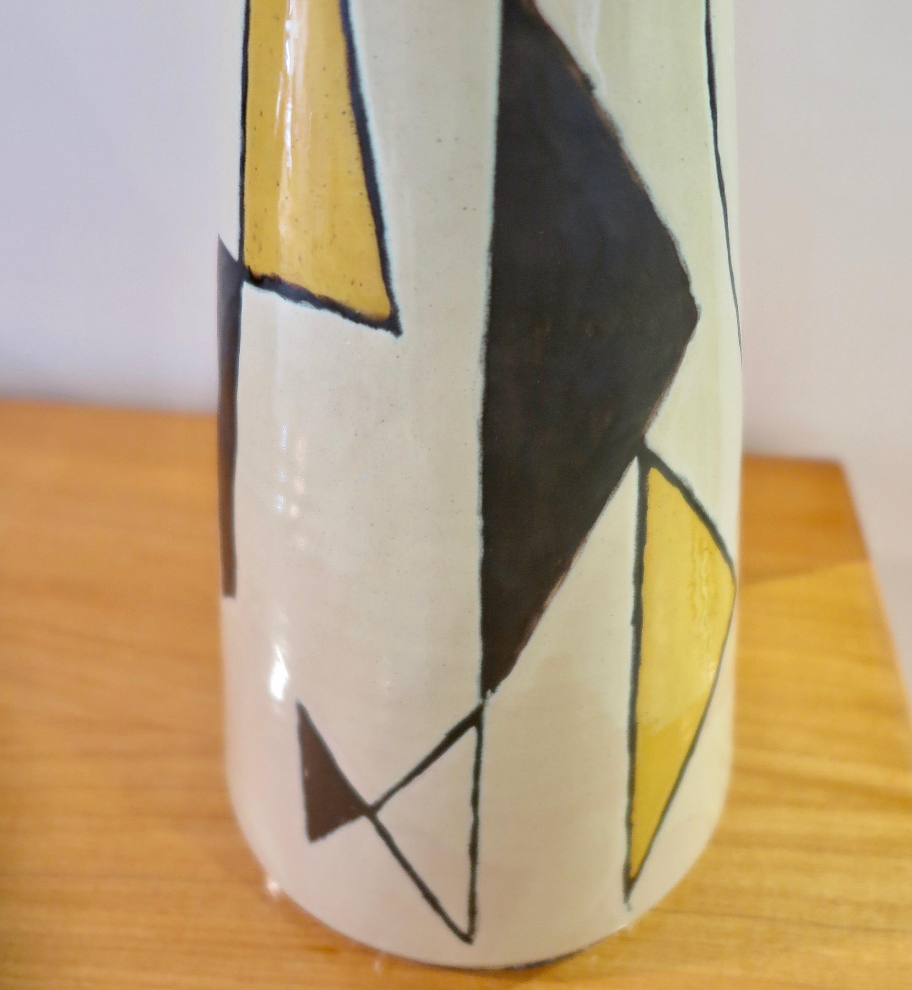 Mid-20th Century Scandinavian Abstract Ceramic Table Lamp by Axel Bruel