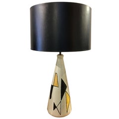 Scandinavian Abstract Ceramic Table Lamp by Axel Bruel