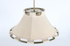 Lámpara colgante escandinava "Anna" Aro y dosel de latón Atelje Lyktan Suecia 1970