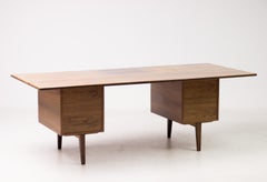 Bureau d'architecte scandinave en palissandre brésilien