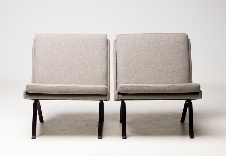 Fabric Scandinavian Architectural Lounge Chairs For Sale