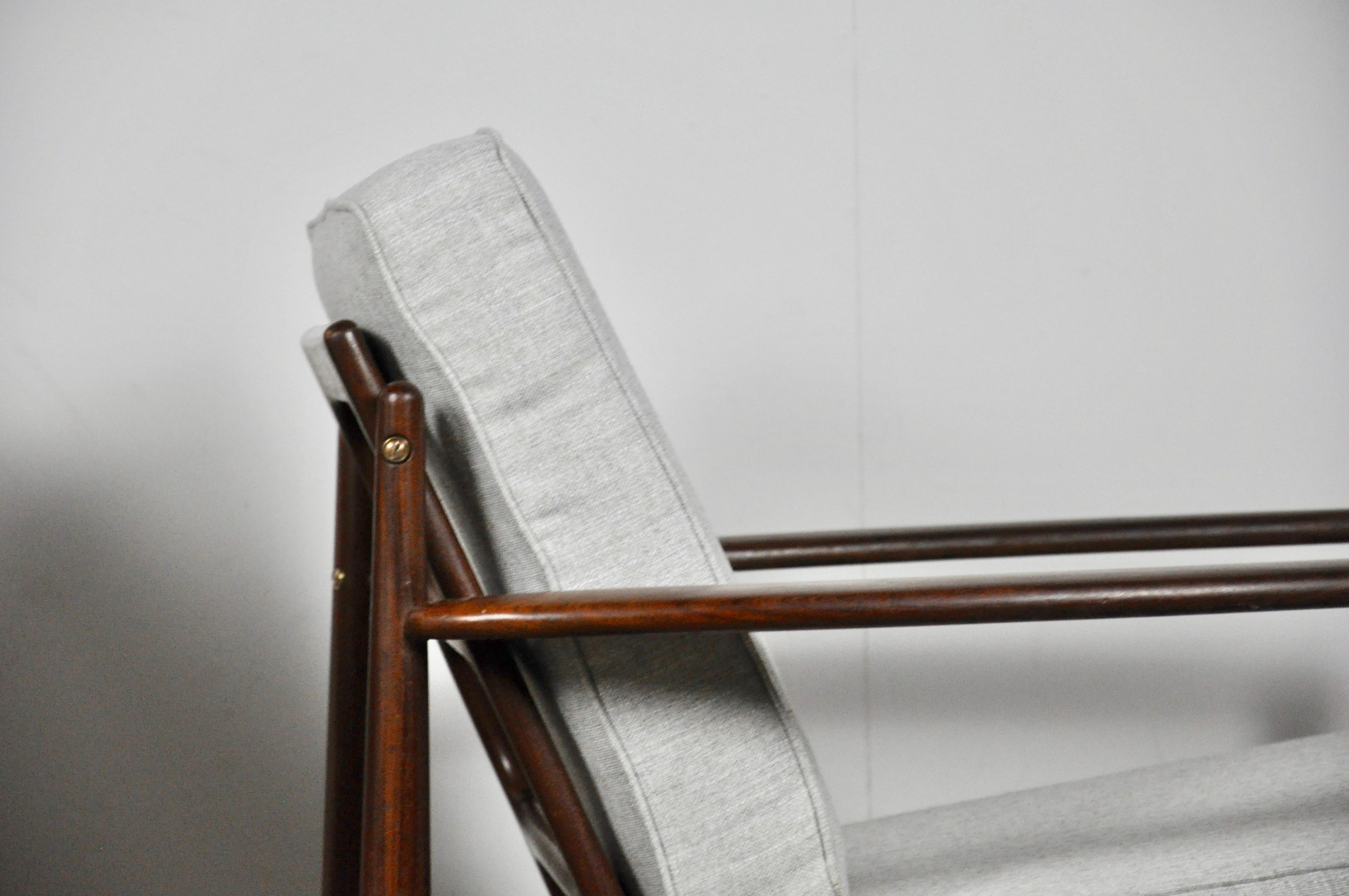 Scandinavian Armchair 1960s Set 2 1