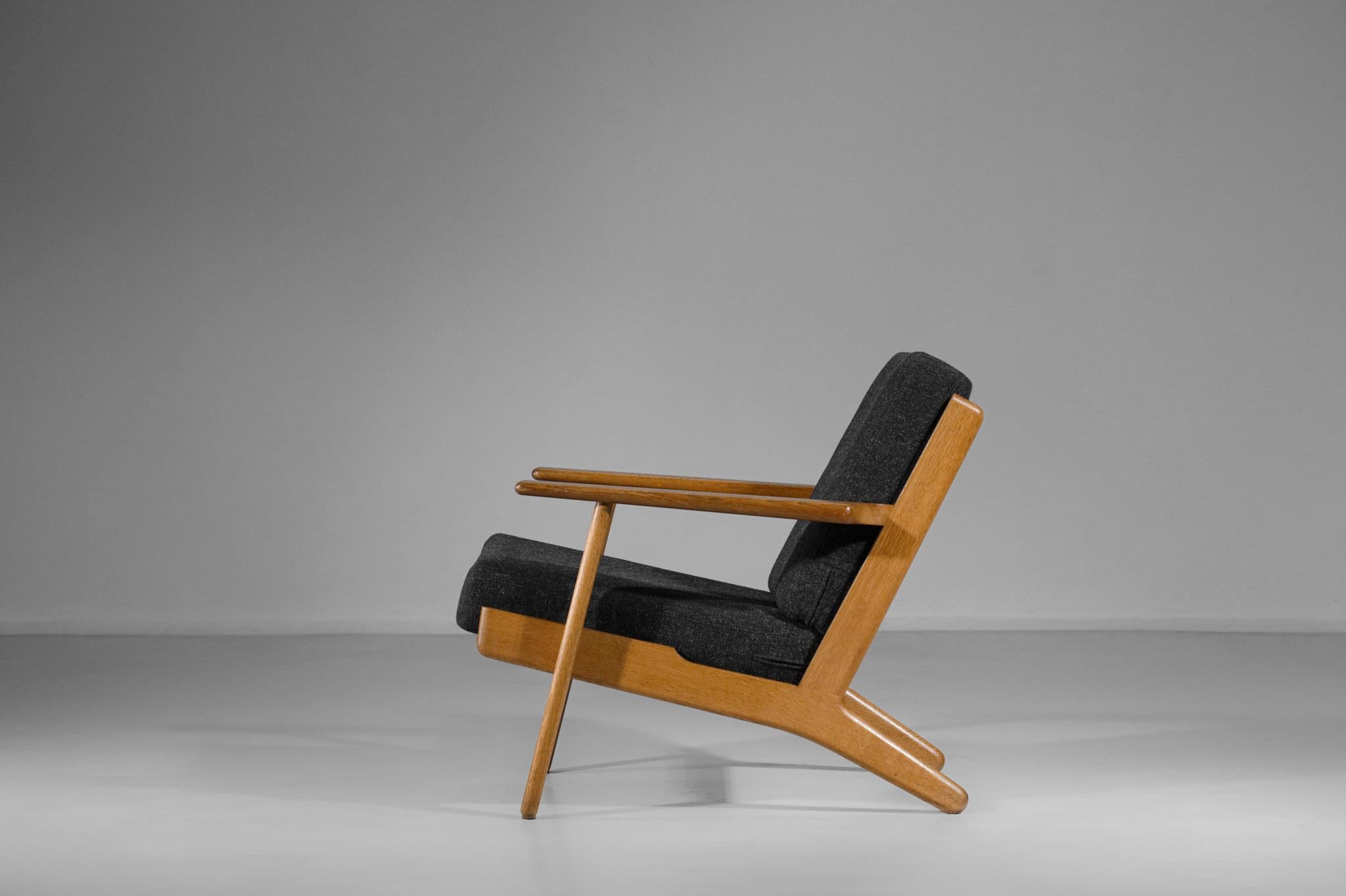 Scandinavian Armchair GE 290 by Hans Werner from 1953 for GETAMA Danish In Excellent Condition In Lyon, FR