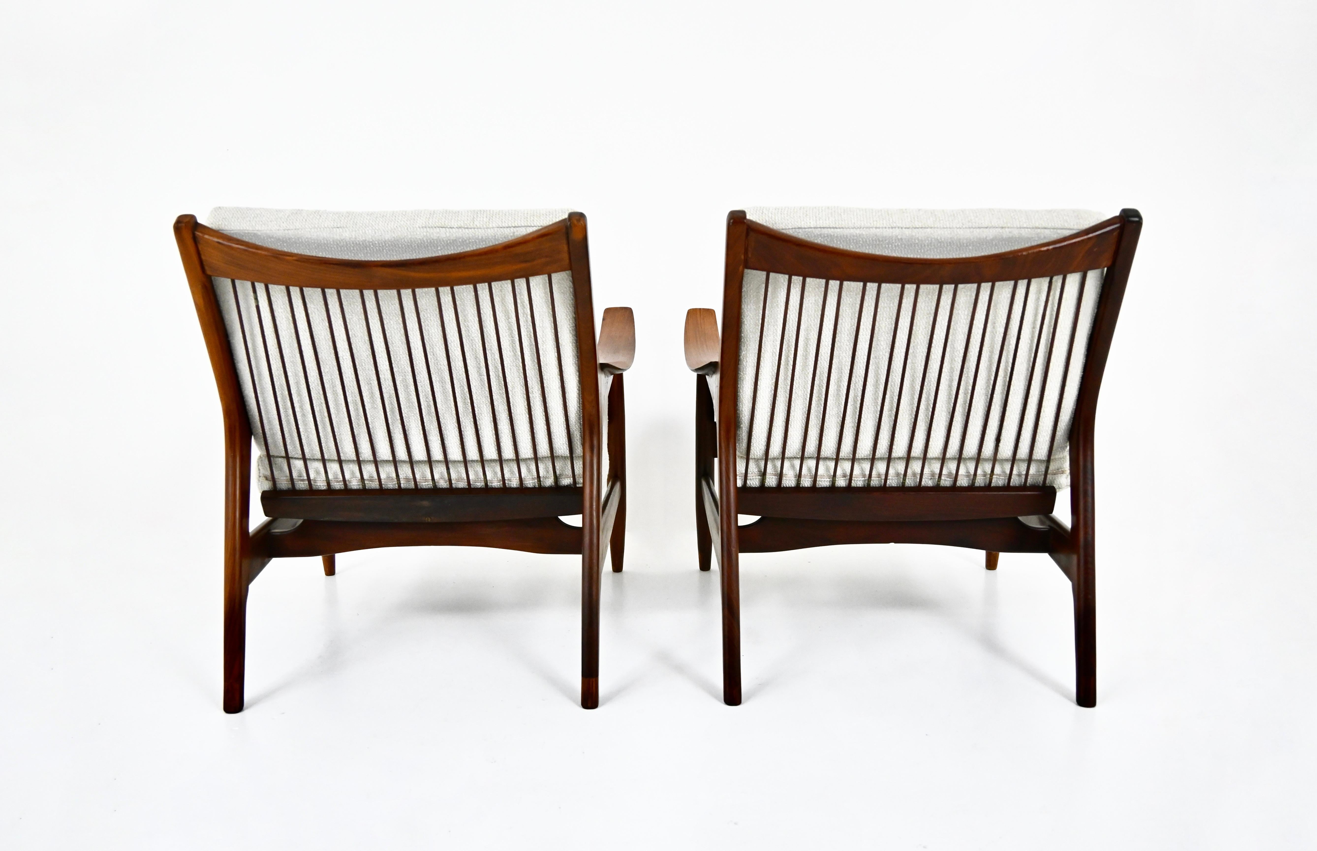 Milieu du XXe siècle Scandinavian Armchairs, 1960s Set of 2 en vente