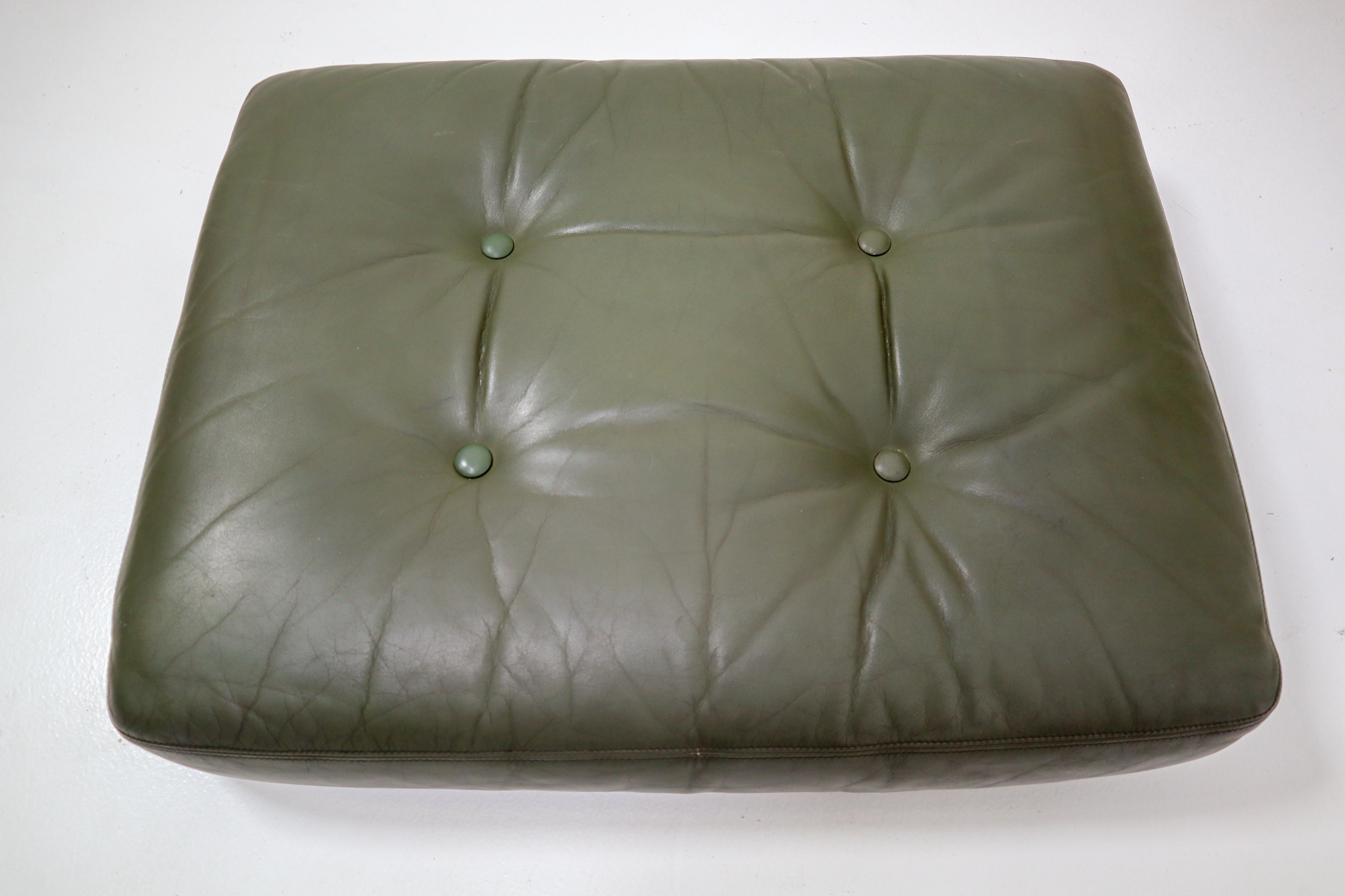 Scandinavian Armchairs in Fine Leather, circa 1960 In Good Condition In Almelo, NL