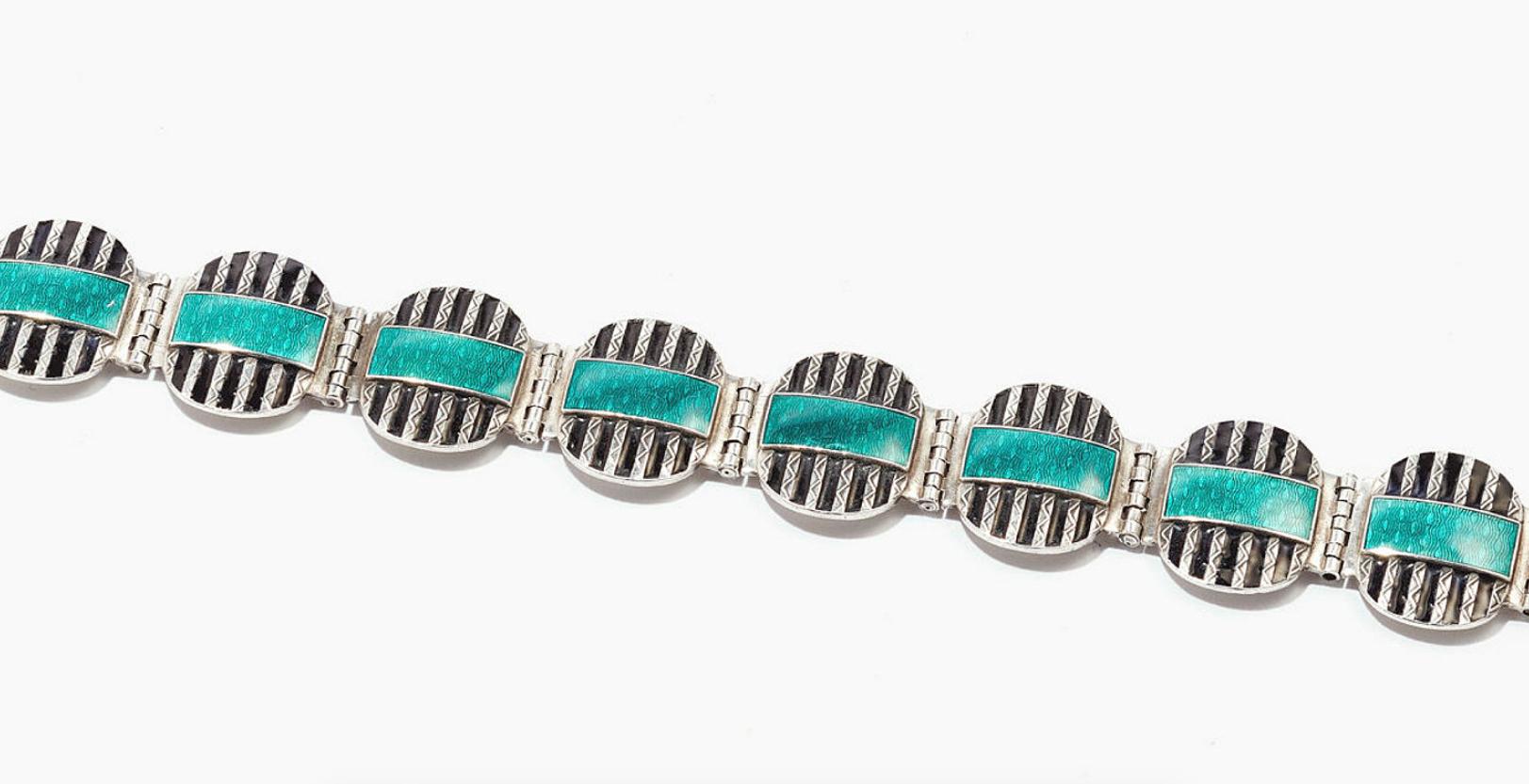 Modernist Scandinavian Art Deco 1930s Bracelet For Sale