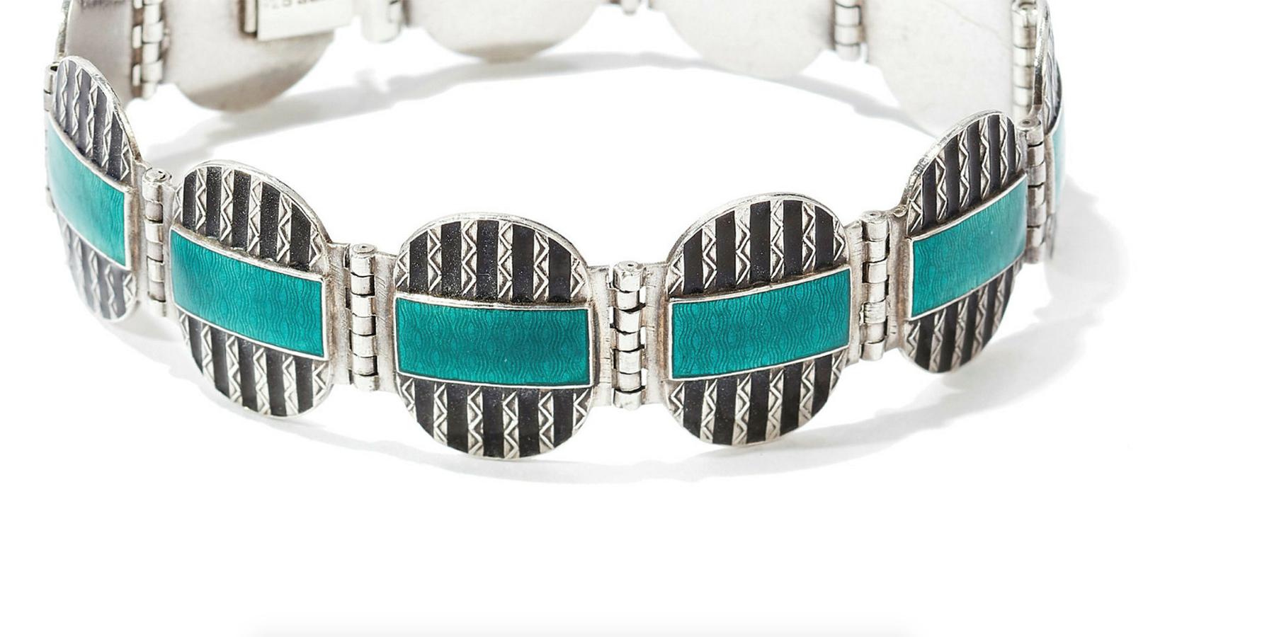 Scandinavian Art Deco 1930s Bracelet For Sale 1