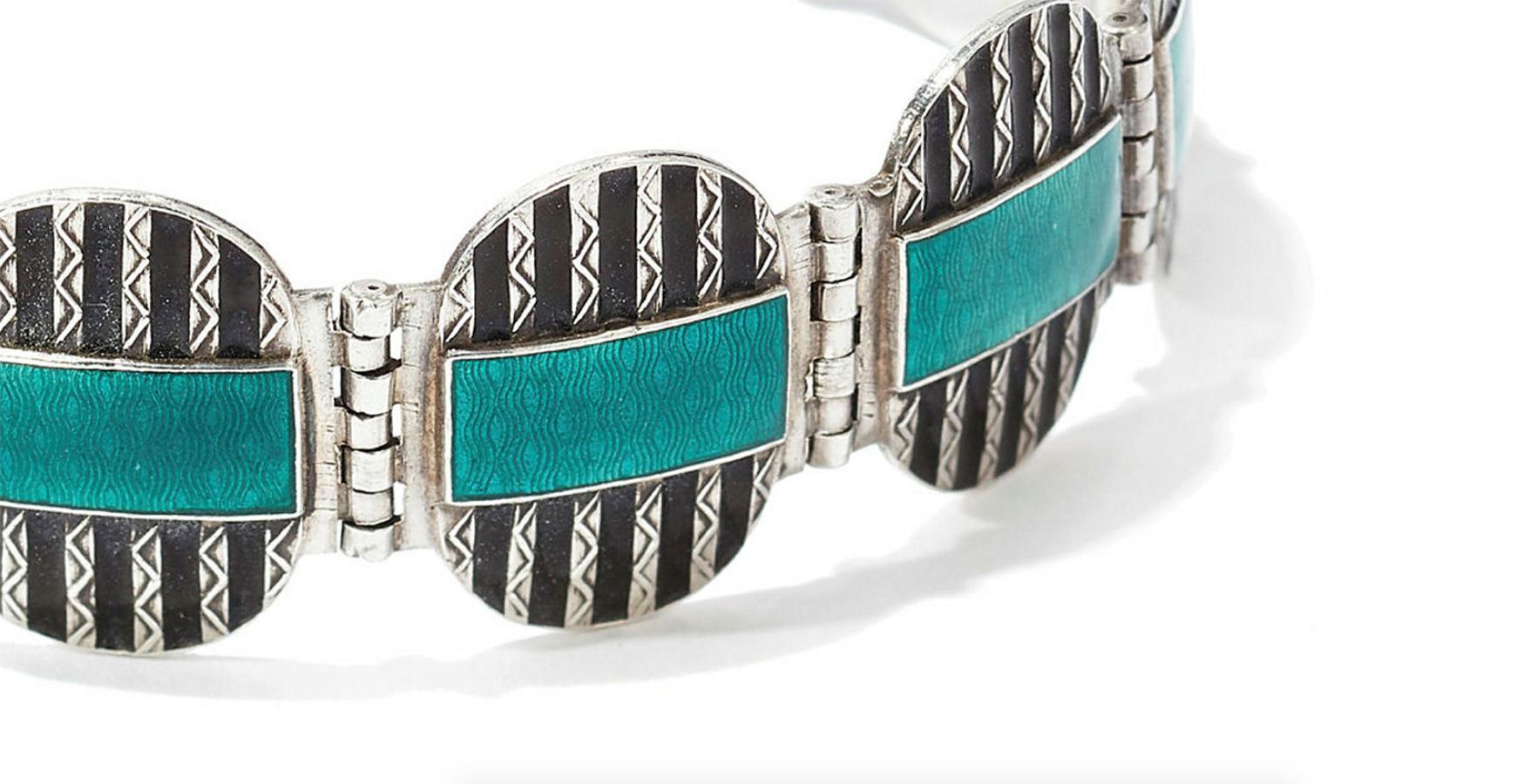 Scandinavian Art Deco 1930s Bracelet For Sale 2