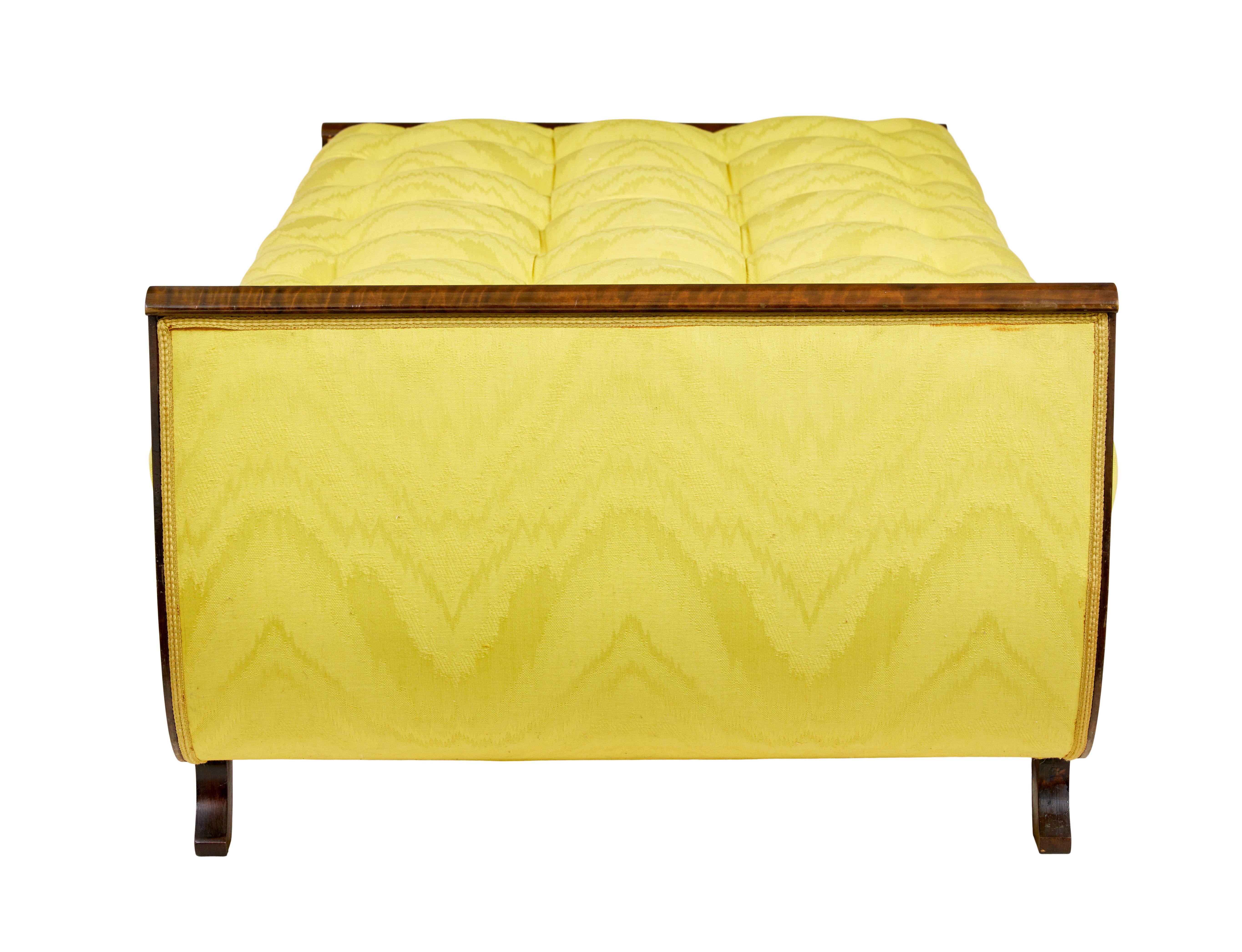 Art Deco Scandinavian art deco birch and kingwood chaise