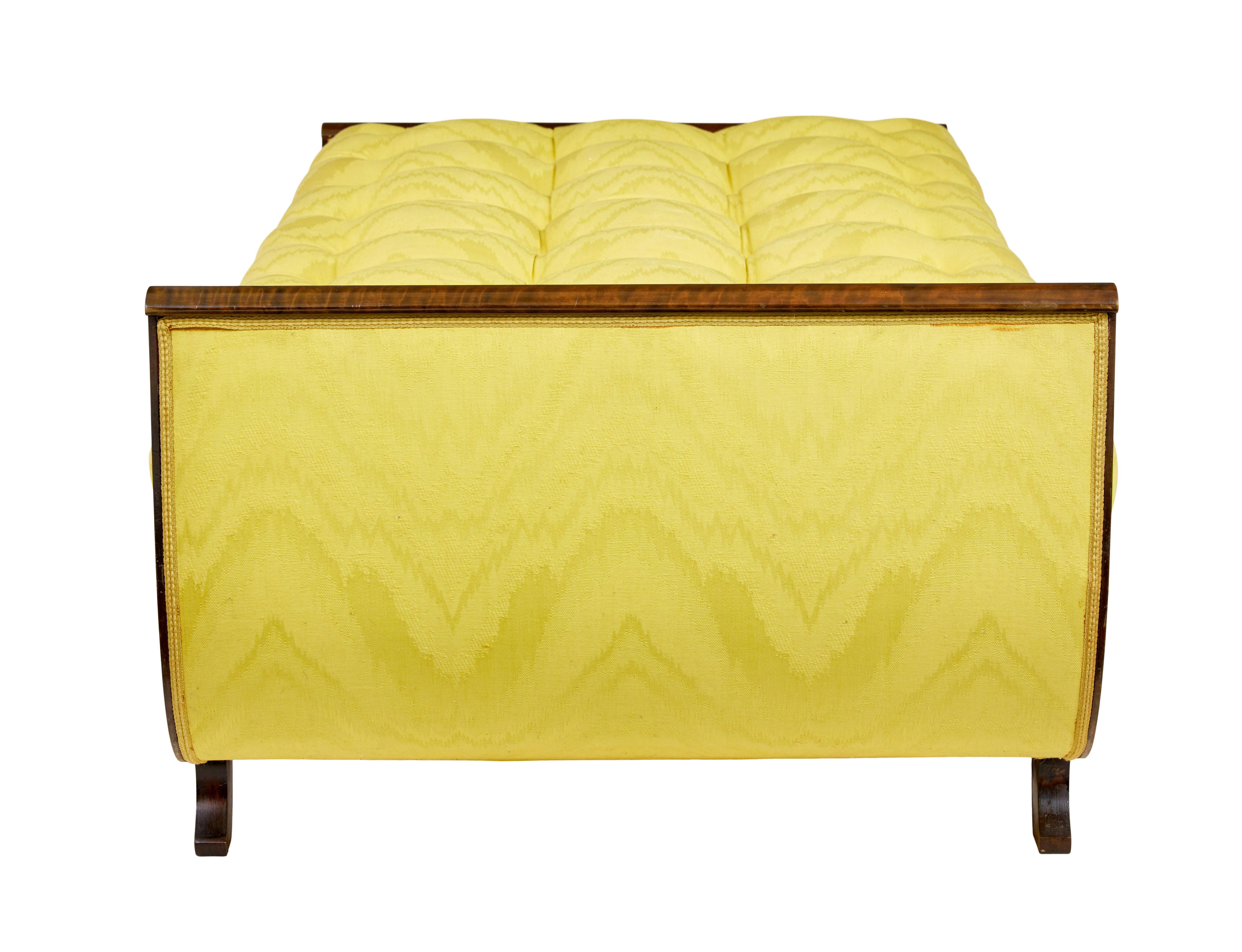 Art Déco Chaise scandinava in betulla e kingwood in vendita