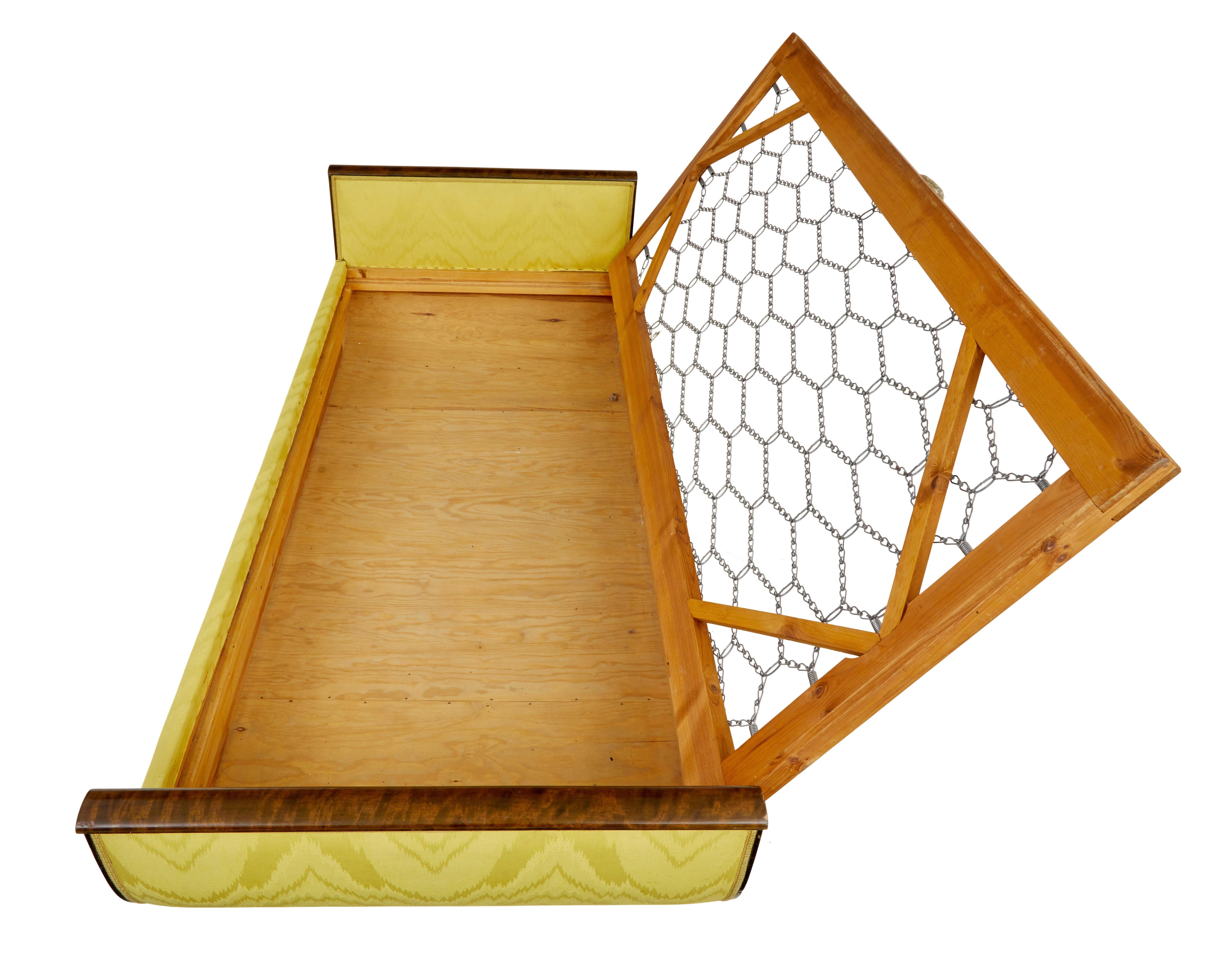 Scandinavian art deco birch and kingwood chaise 1