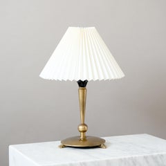 Scandinavian Art Deco Brass Table Lamp, 1930s.