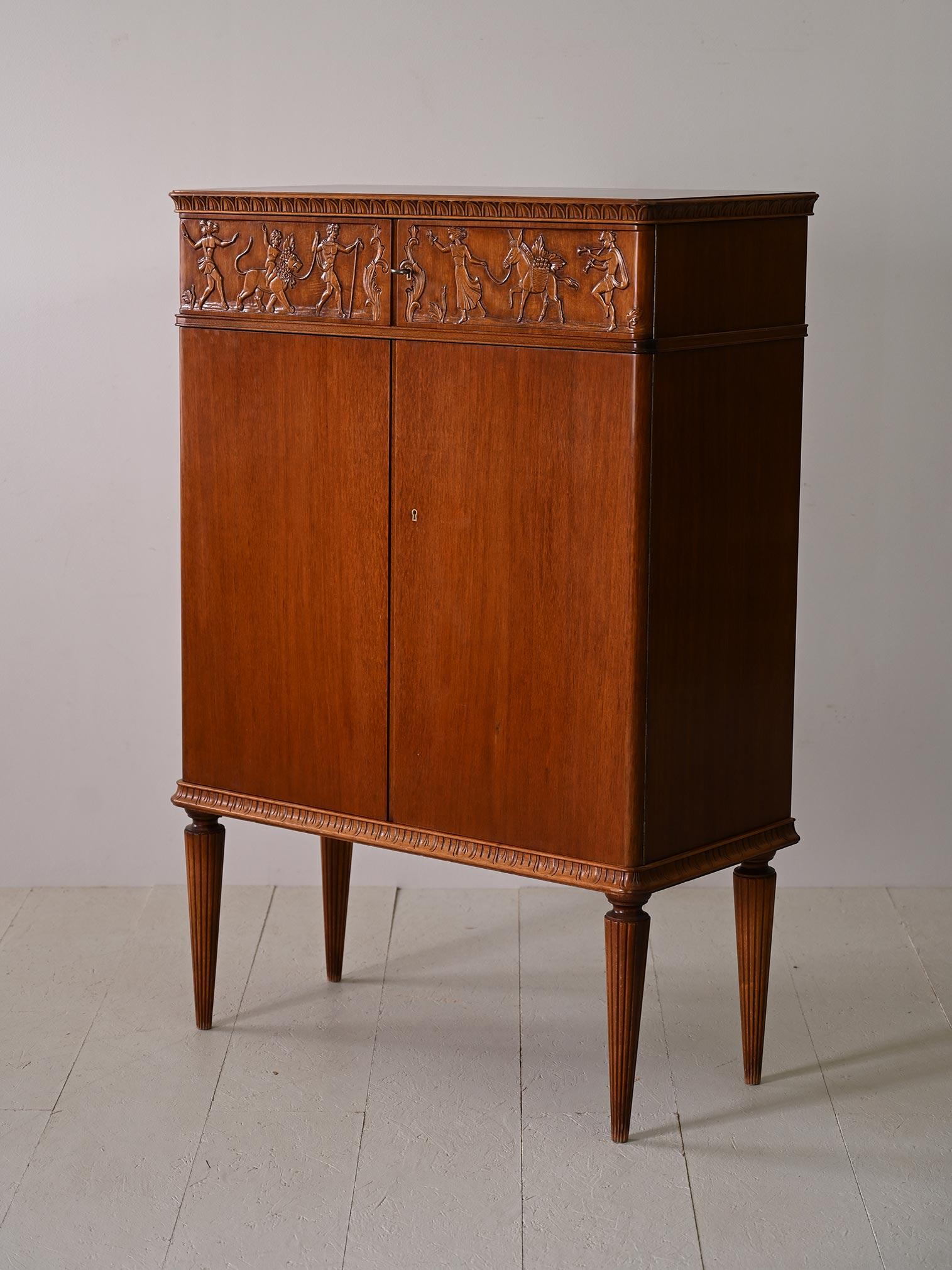 Mid-20th Century Scandinavian Art Deco Cabinet