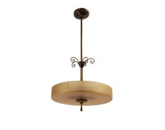 Scandinavian Art Deco Ceiling Light, Sweden, 1930s