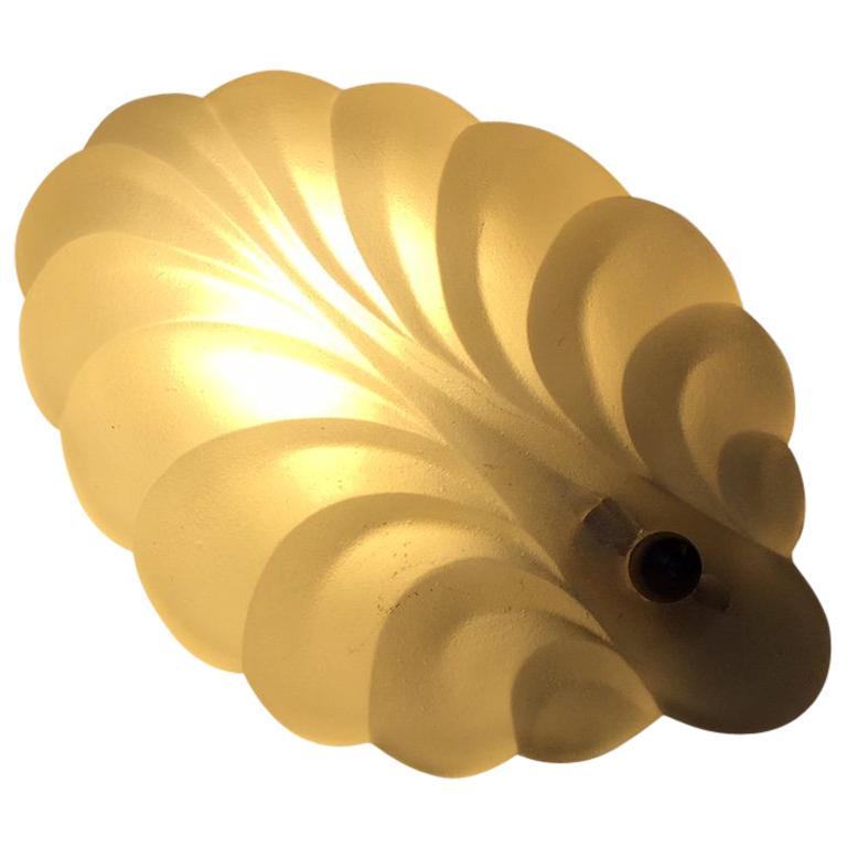 Scandinavian Art Deco Clam Shell Sconce, 1930s