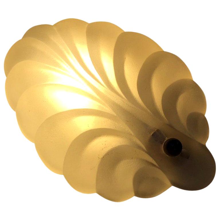 Scandinavian Art Deco Clam Shell Sconce, 1930s