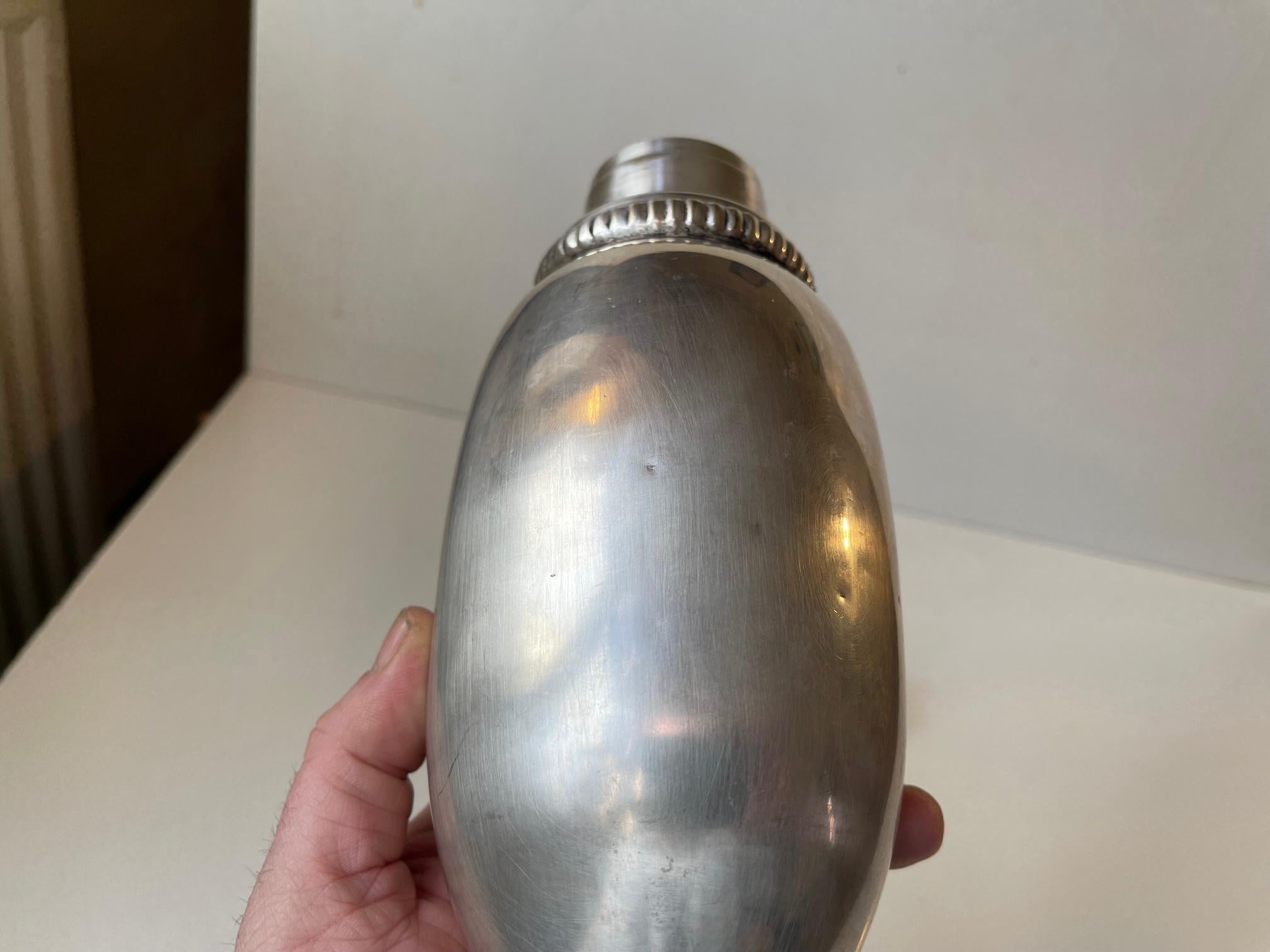 Scandinavian Art Deco Cocktail Shaker with Royal Crown, 1920s 3