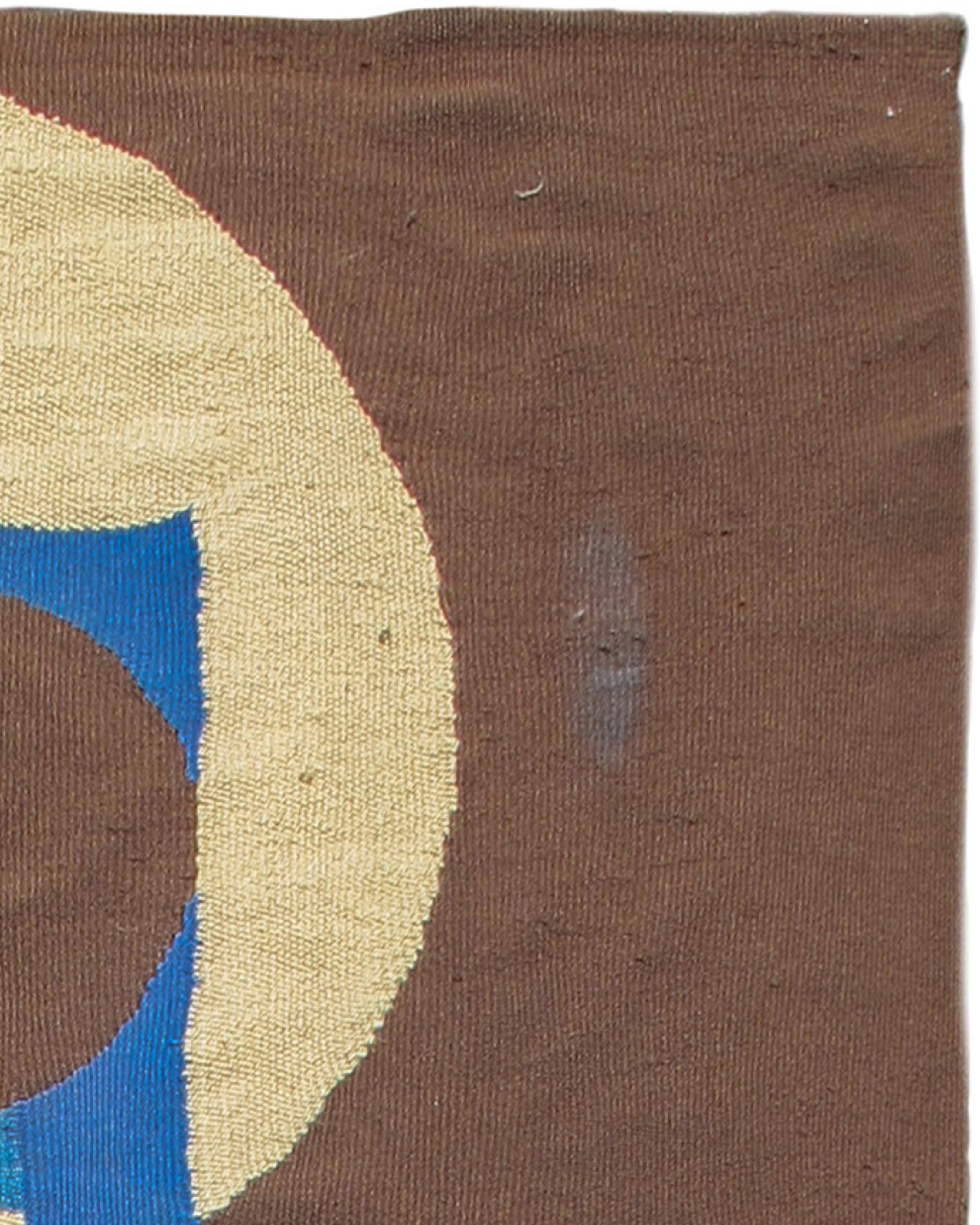Skandinavischer Art-Deco-Flachgewebe-Teppich, Mitte 20. (Handgewebt) im Angebot