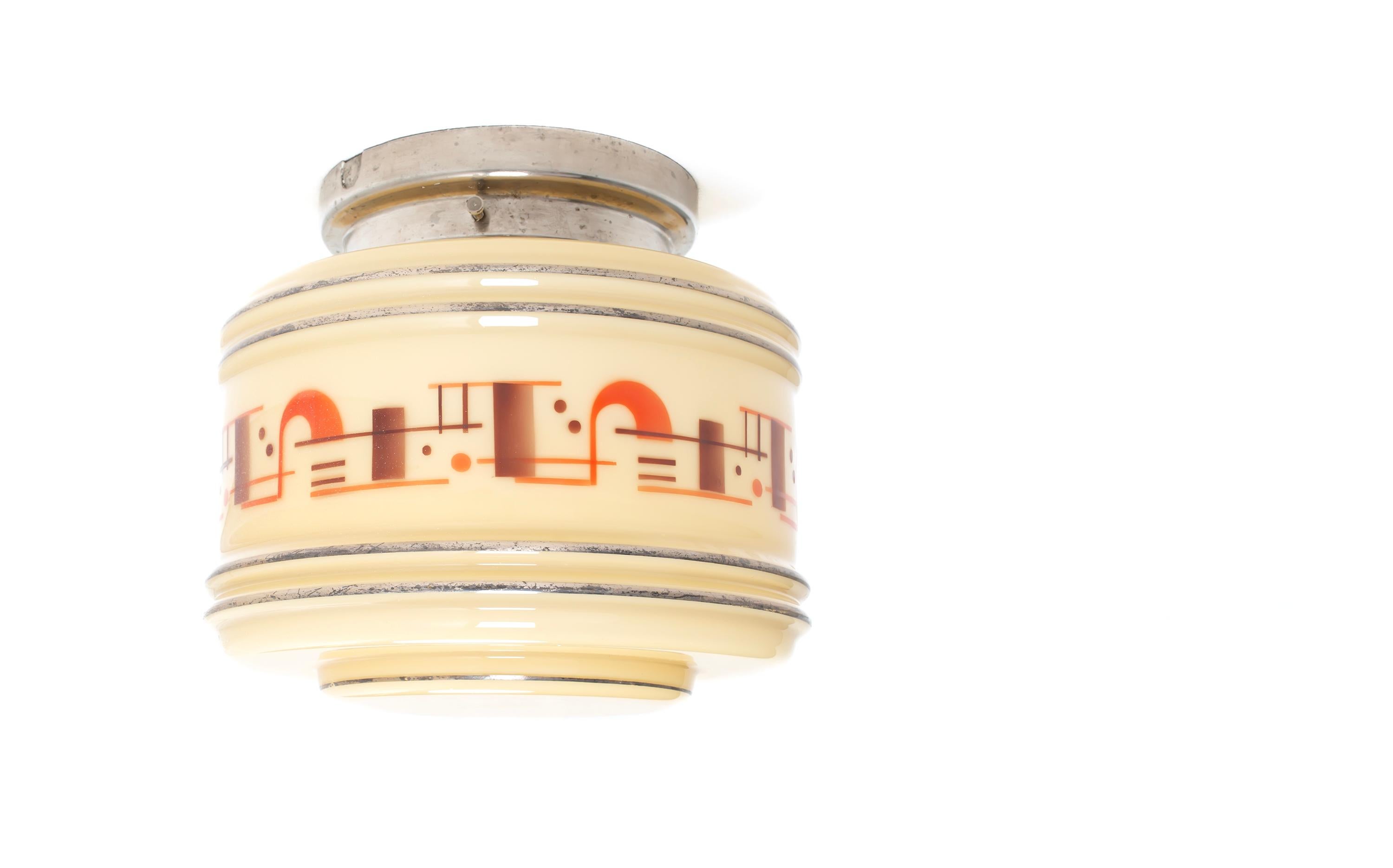 Lámpara de techo Art Decó escandinava, años 1930 en Bueno estado para la venta en Oslo, NO