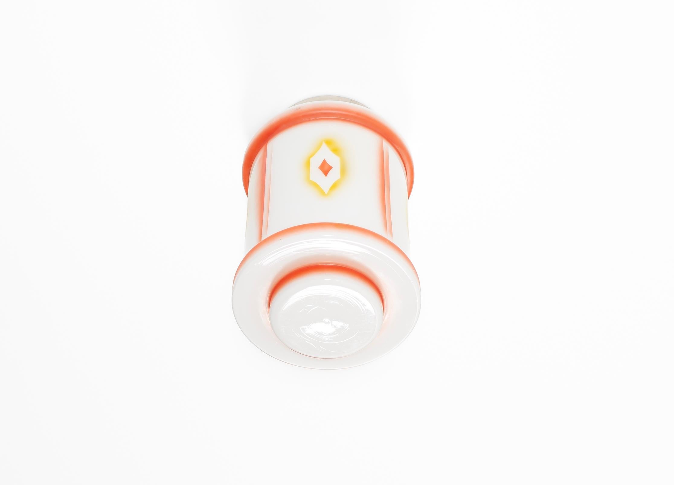Mid-20th Century Scandinavian Art Deco Flush Mount Ceiling Light, 1930s For Sale