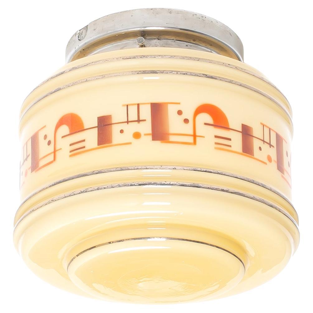 Scandinavian Art Deco Flush Mount Ceiling Light, 1930s
