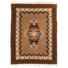 Scandinavian Art Deco / Funkis Flat Weave Rug, 1930s