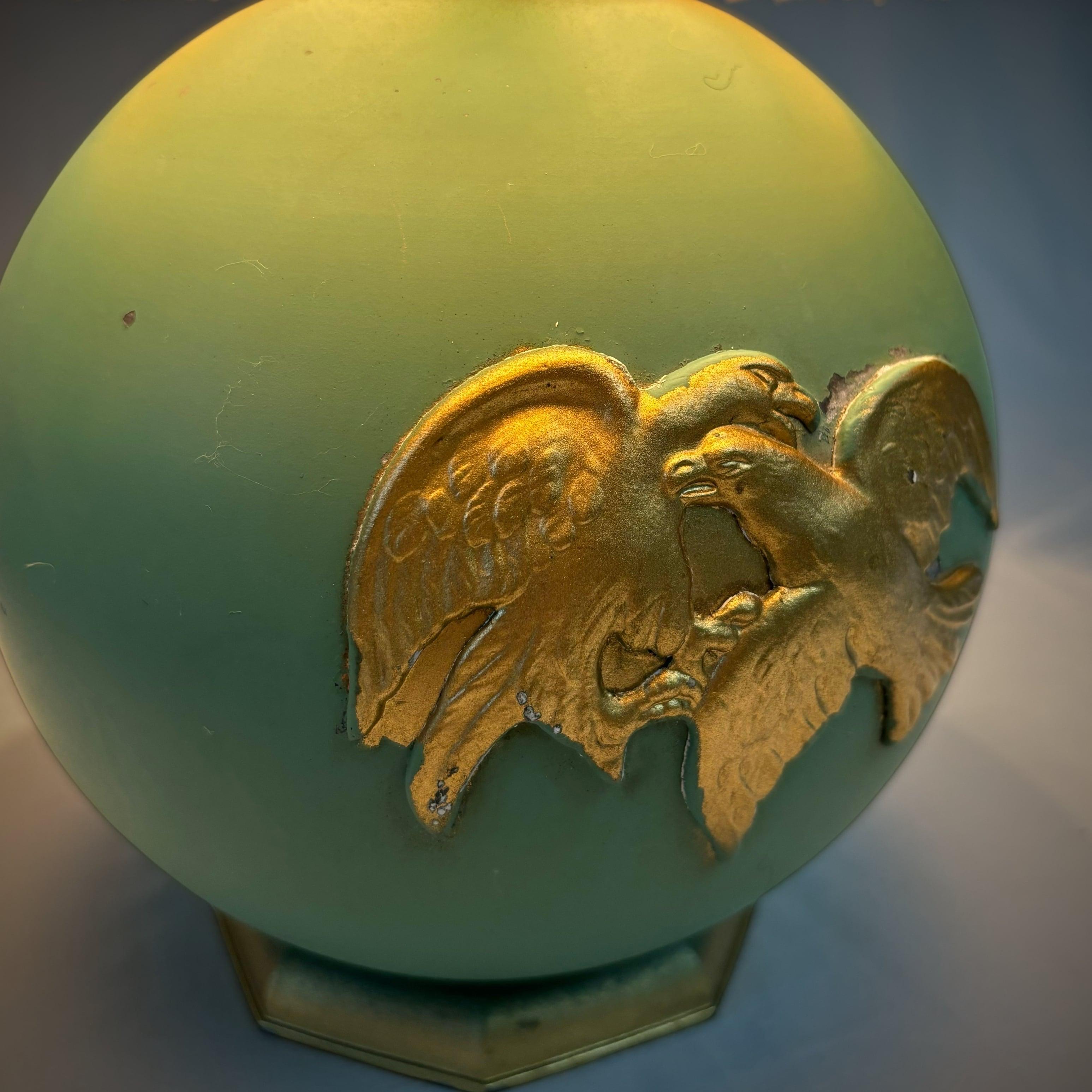 Scandinavian art deco globe table lamp, Stjärnmetall, Sweden, 1930s For Sale 2