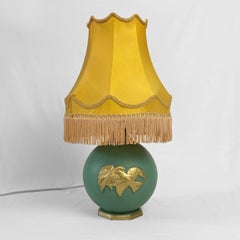 Scandinavian art deco globe table lamp, Stjärnmetall, Sweden, 1930s