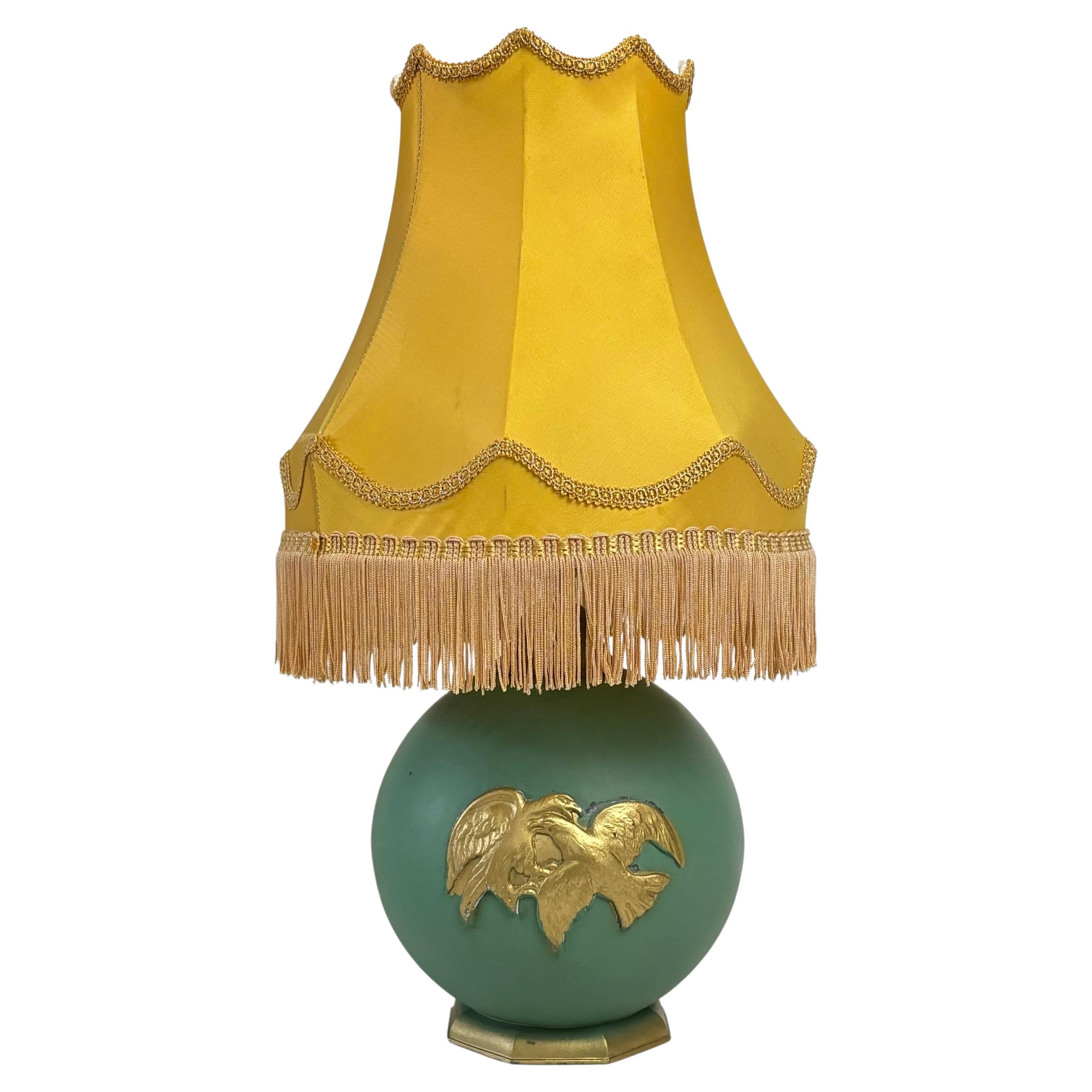Lampada da tavolo scandinava a globo art déco, Stjärnmetall, Svezia, anni '30